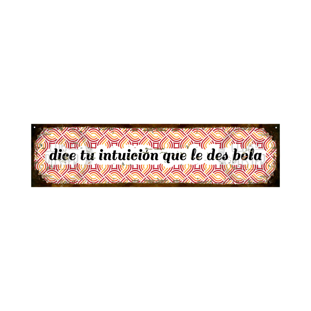 Dice tu intuicion que le des bola