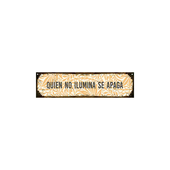 Quien no ilumina se apaga