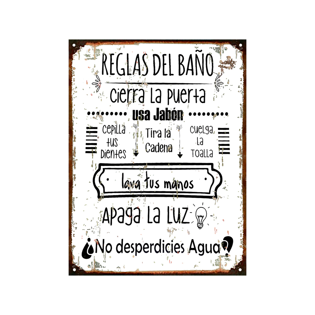 Reglas para el baño