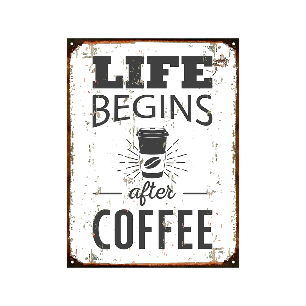 Life begins after coffee café