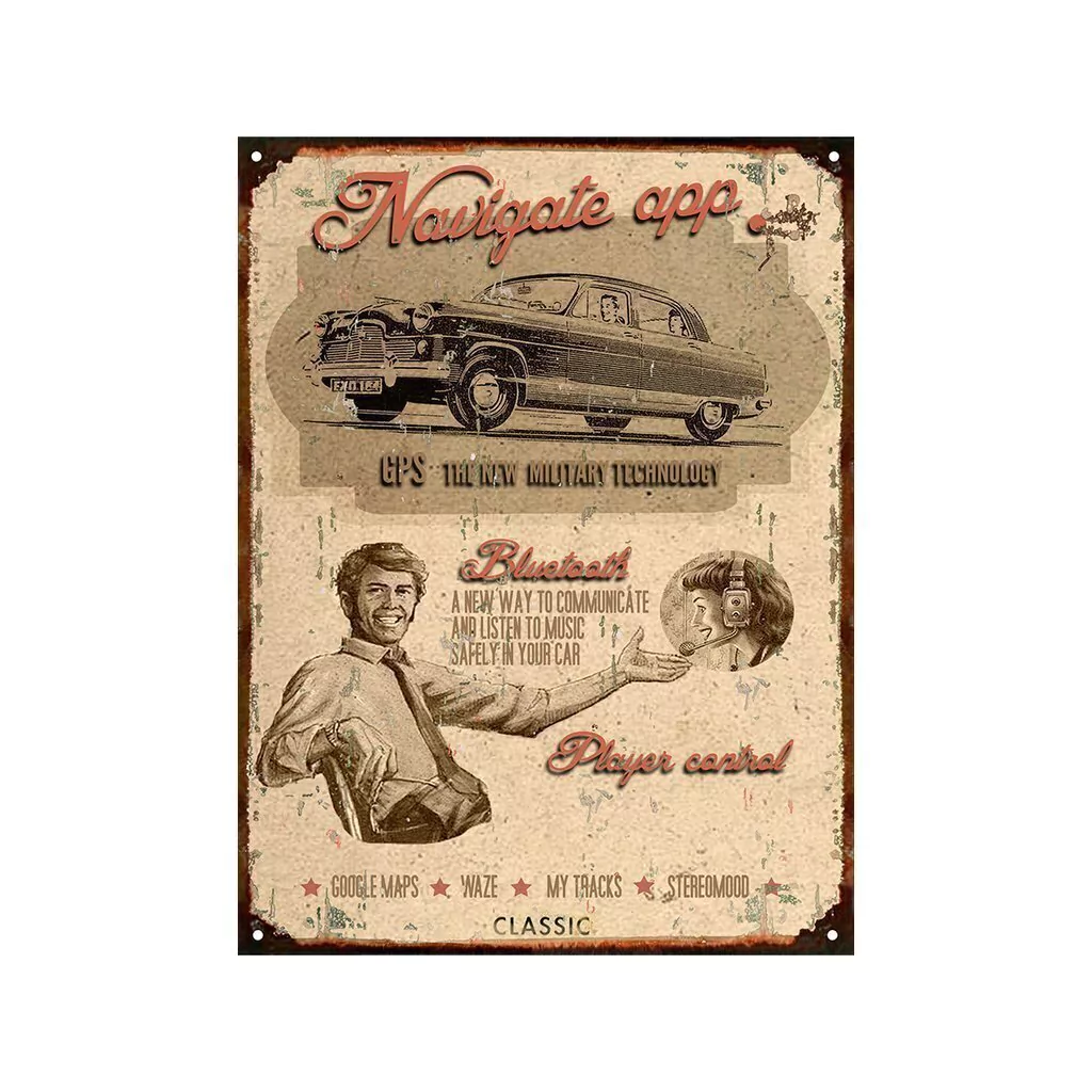 Navigate app GPS WAZE retro