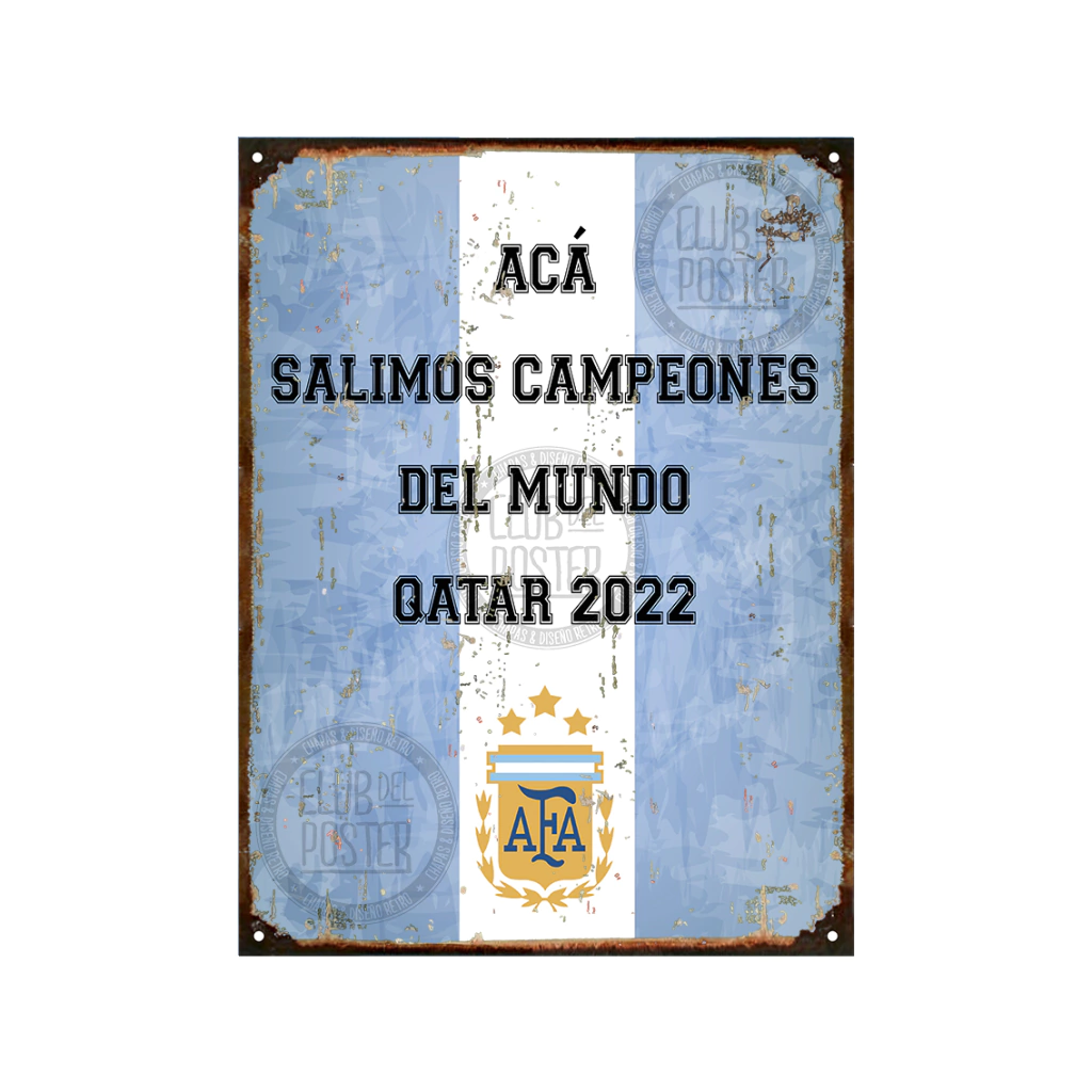 Aca salimos campeones mundial Qatar 2022