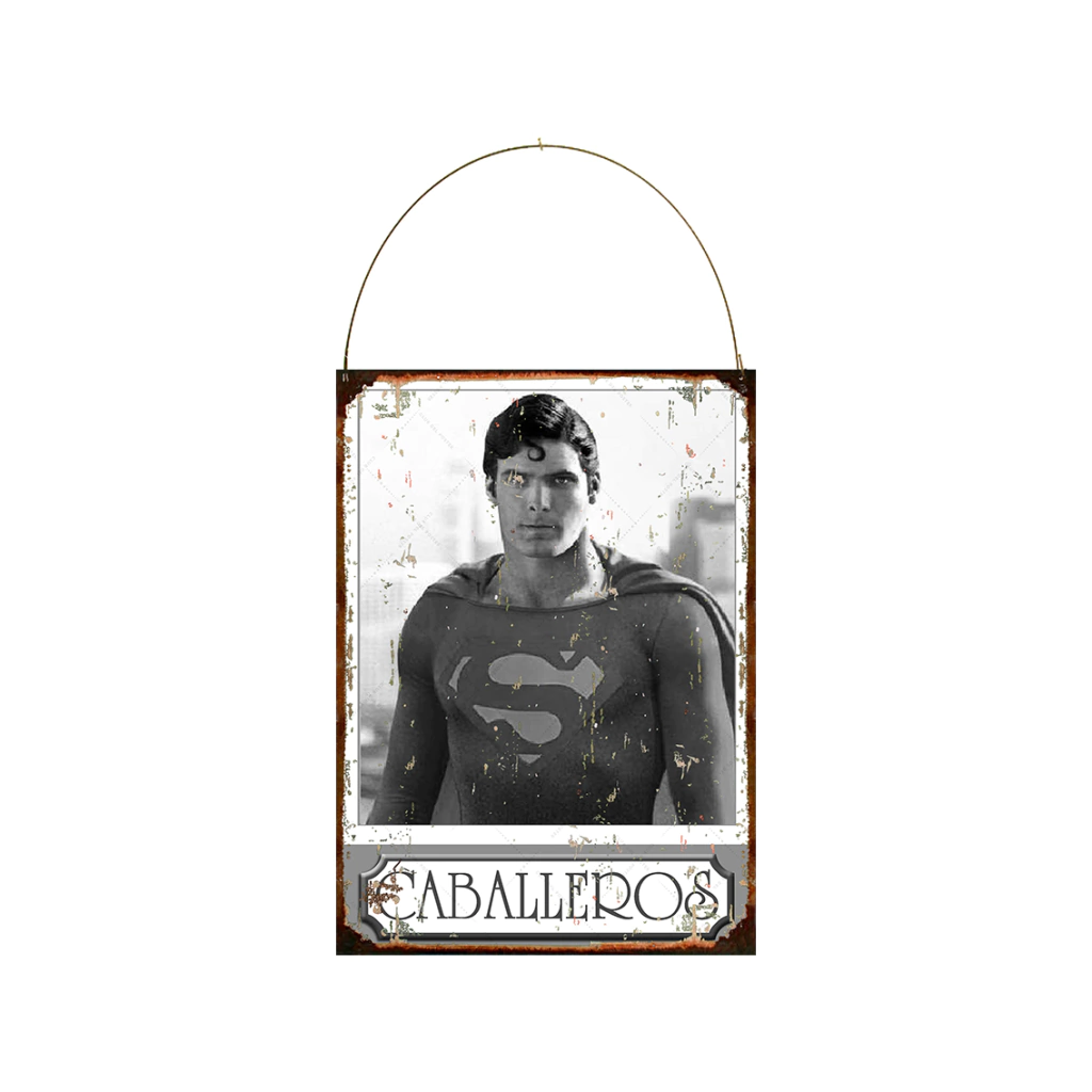 Caballeros Baño Toilette Superman