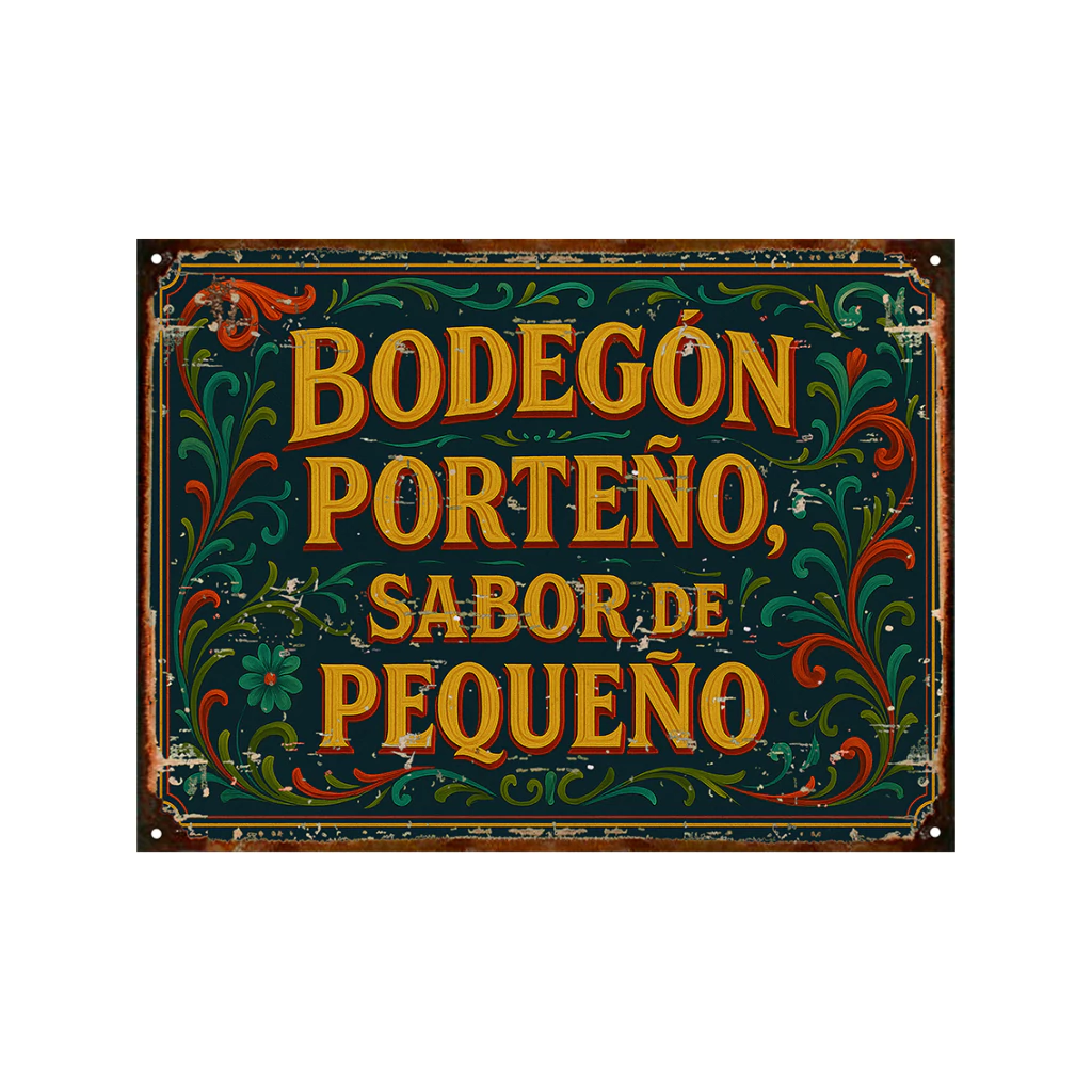 Fileteado Bodegon porteño