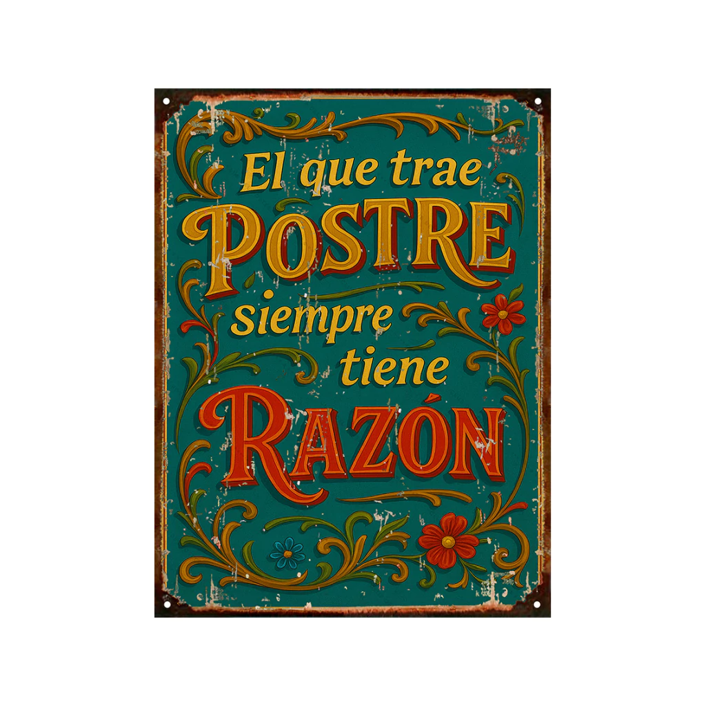 Fileteado El que trae postre