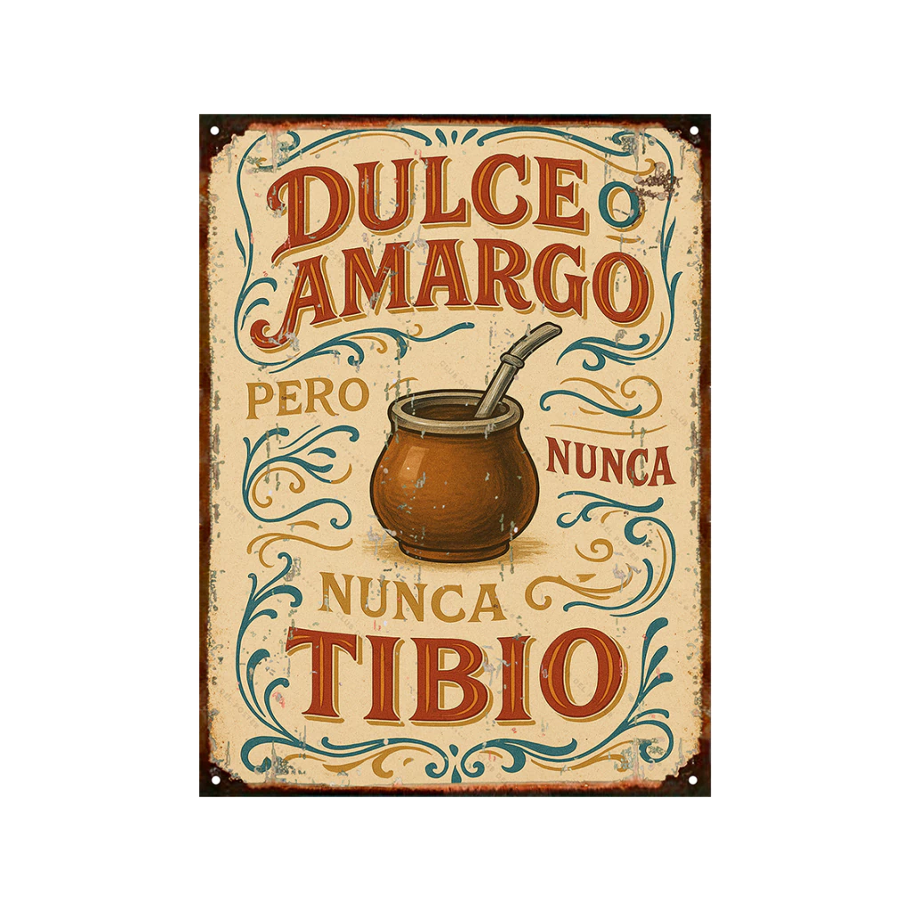 Fileteado Mate Dulce o amargo
