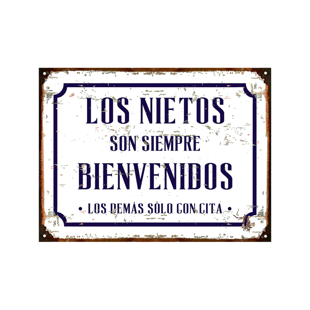 Nietos Bienvenidos Abuelos